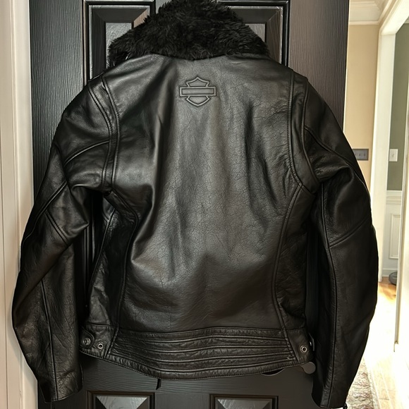 Harley Davidson Leather Riding Jacket - Picture 2 of 4